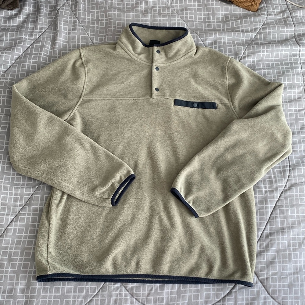 Tan fleece jacket